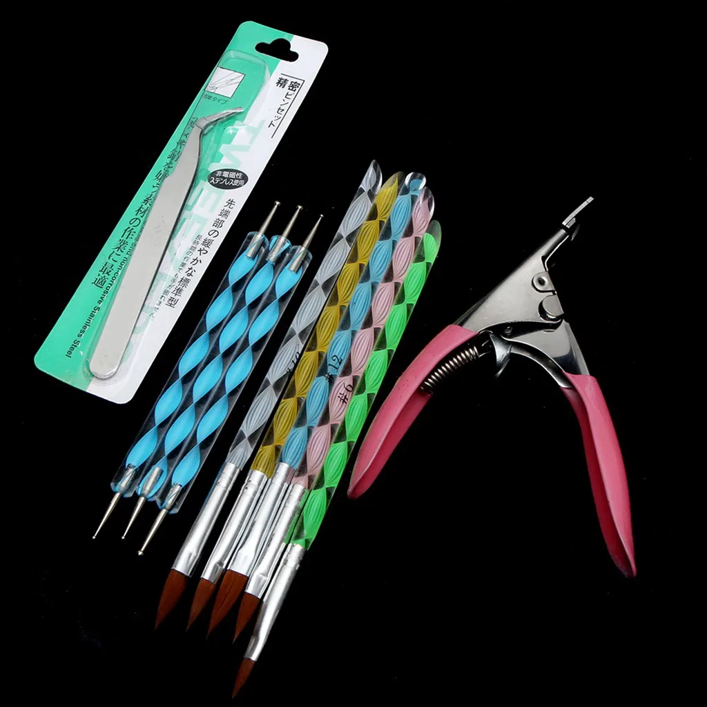 Набор для ногтей Женский акриловый порошок набор украшения кисть кутикулы