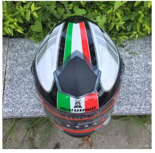 New red and green double lens motorcycle protection high-grade helmet electric full face 20 | Автомобили и мотоциклы