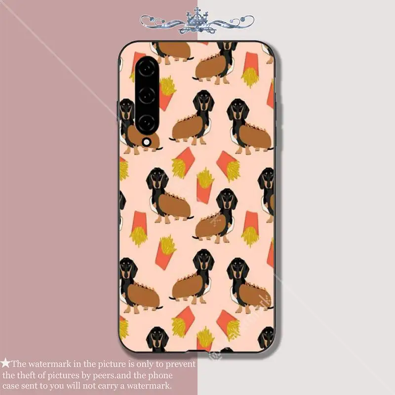 Чехол для телефона Dachshund Doxie Flower Dog щенок Роскошный чехол xiaomi mi 8 9 10 lite se pro max