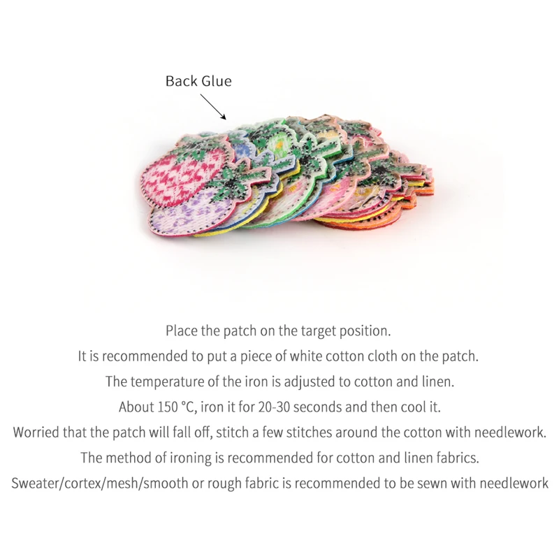 12 шт. милые фруктовые нашивки для вышивки термонашивки пришивания одежды