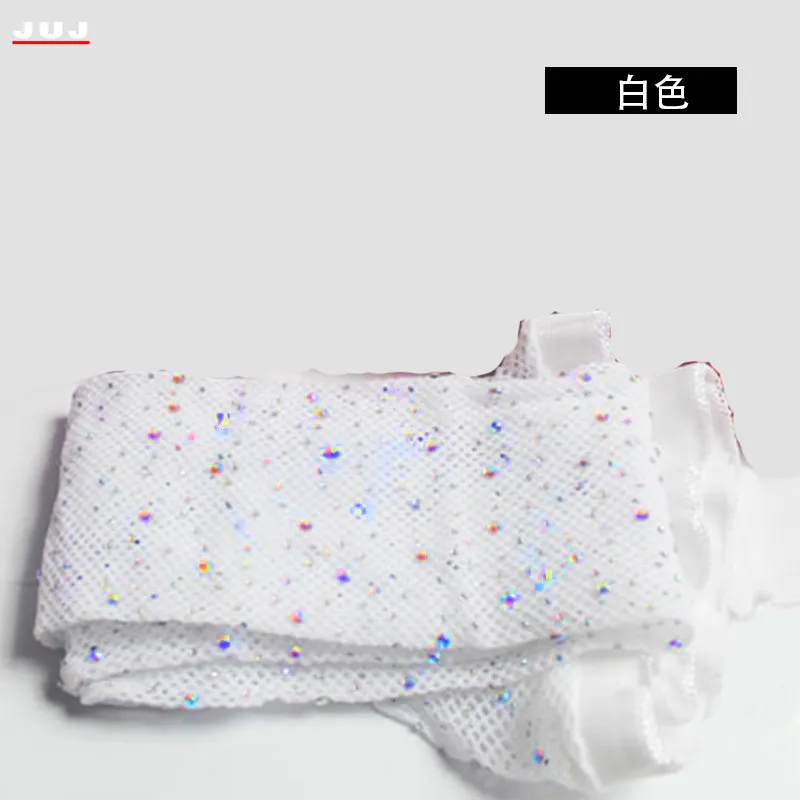 Сексуальные женские блестящие ажурные колготки бриллиантовые стразы нейлоновые