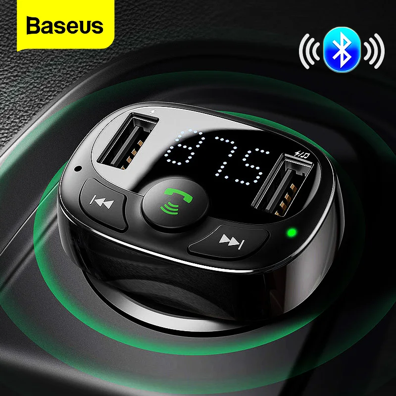 

Автомобильный FM-передатчик Baseus с Bluetooth, беспроводной MP3-плеер с двойной фотографией А