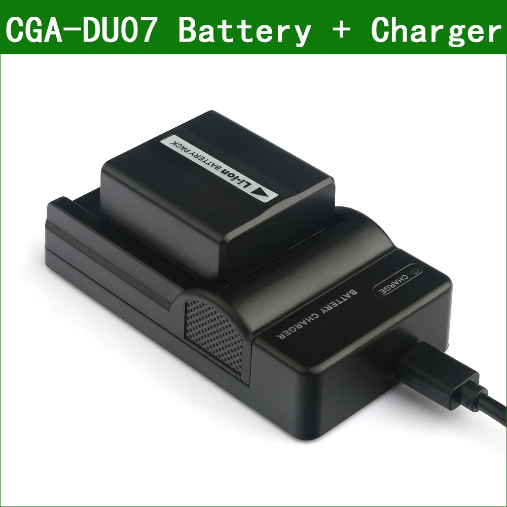 LANFULANG Замена CGA DU07 Батарея и USB Зарядное устройство для цифрового фотоаппарата