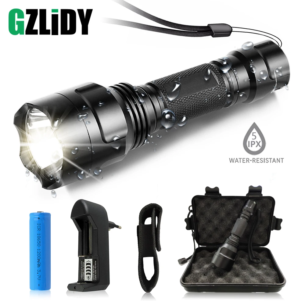 Суперъяркий светодиодный фонарик с 5 режимами освещения для ночной езды кемпинга