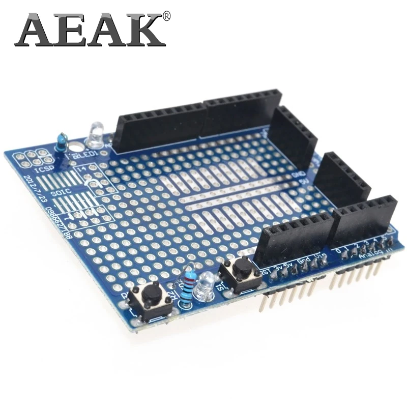 Бесплатная доставка 10 шт. макетная плата UNO Proto Shield с SYB 170 для ARDUINO UNO|proto board|arduino uno