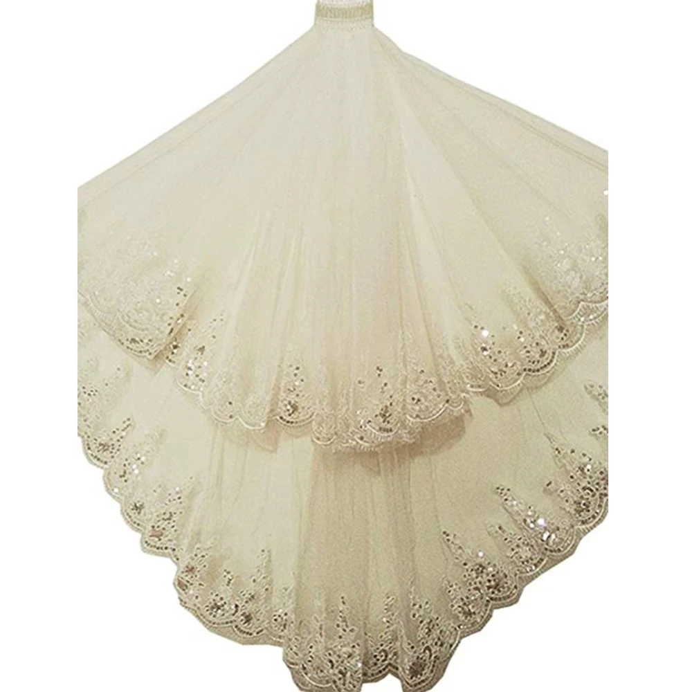 

Two Layears White Ivory Bridal Veil Short Tulle Veils Wedding Accessories 2022