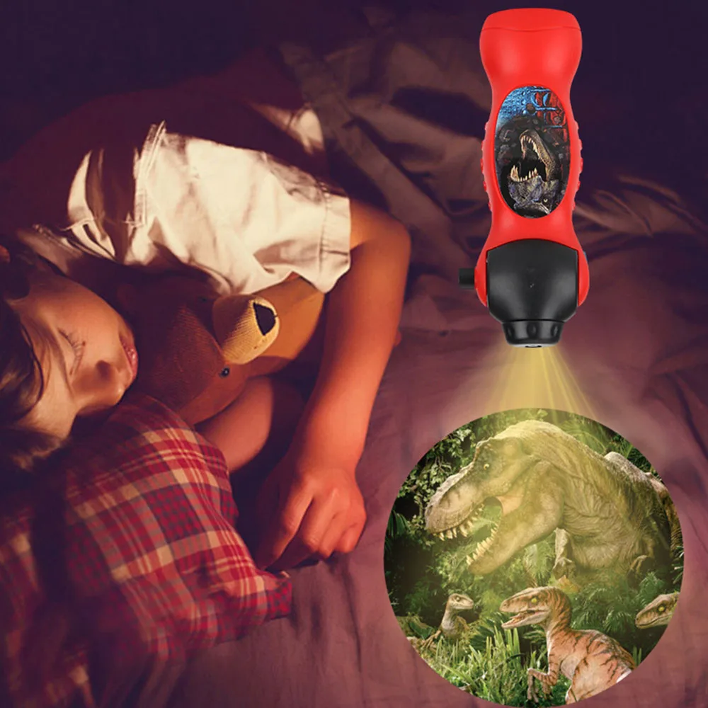 Детский мультяшный динозавр проектор лампа фсветильник рь для сна 24 шаблона