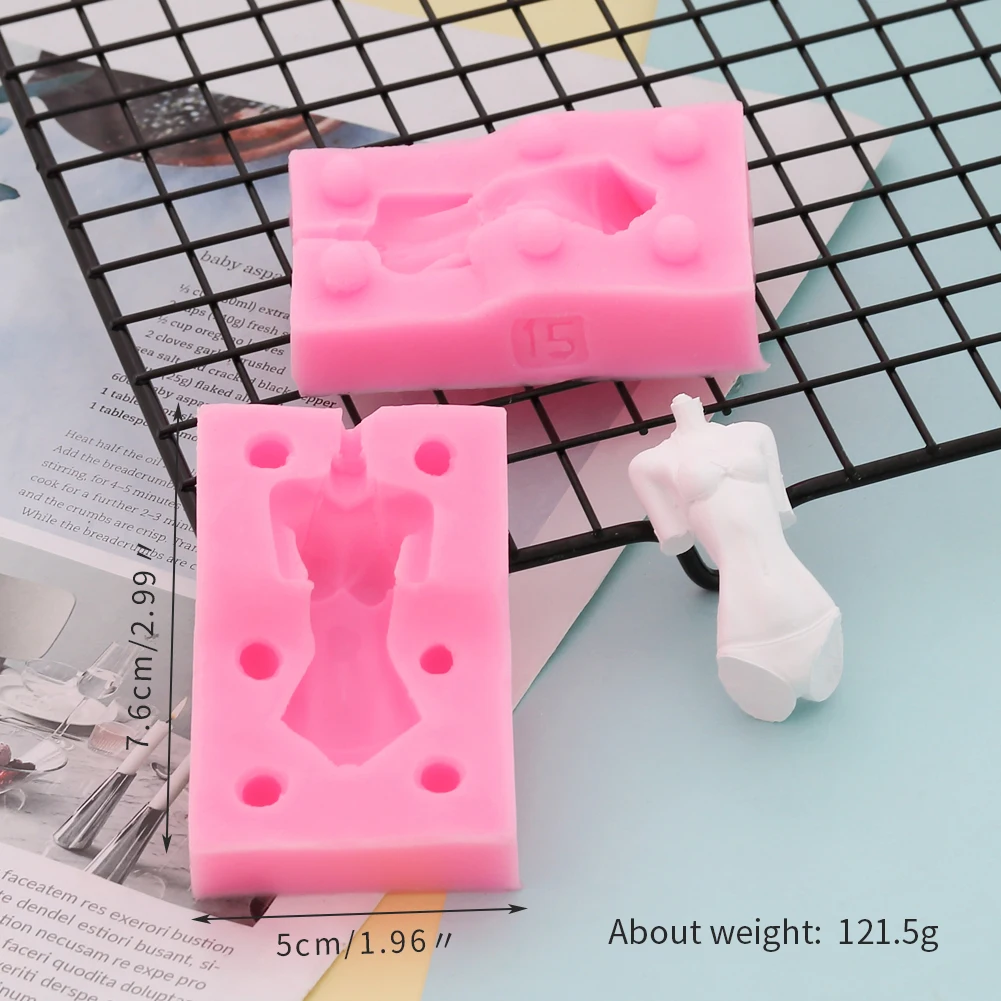 Кукла средства ухода за кожей 3D силиконовая форма для фонданов, шоколада для декорирования торта глины пресс-форма для мужские и женские DIY Инструменты для выпечки для свадьбы