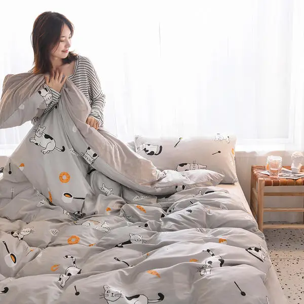 1 шт. постельный комплект Зимний теплый хлопок/фланель пододеяльник спальные