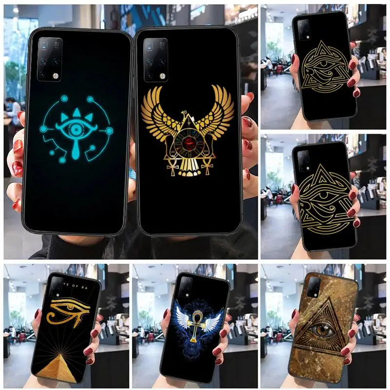 

Sacred Eye of Horus Egypt Fresco Phone Case for Huawei P9 P10 P20 P30 P40 lite pro plus cover