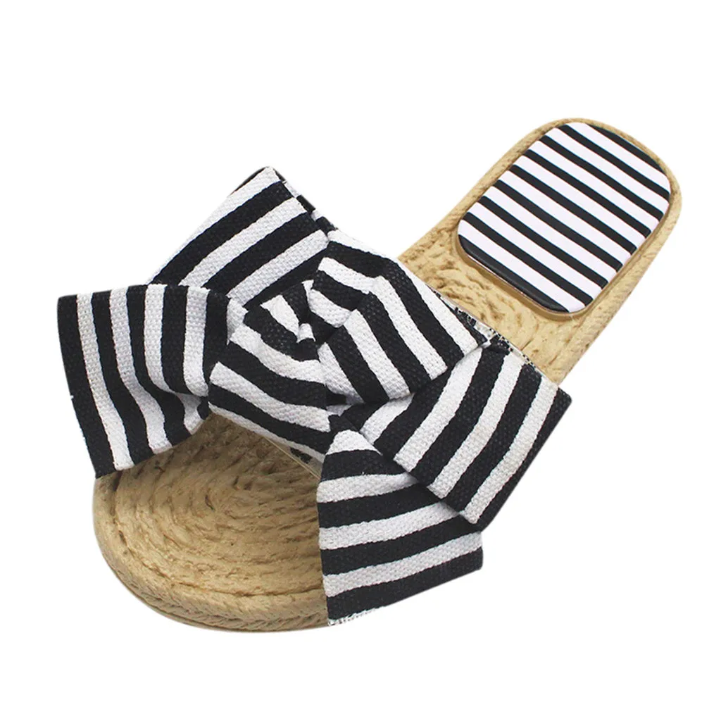 Женские тапочки со шнурками Повседневная обувь Домашние шлепанцы с ремешками и