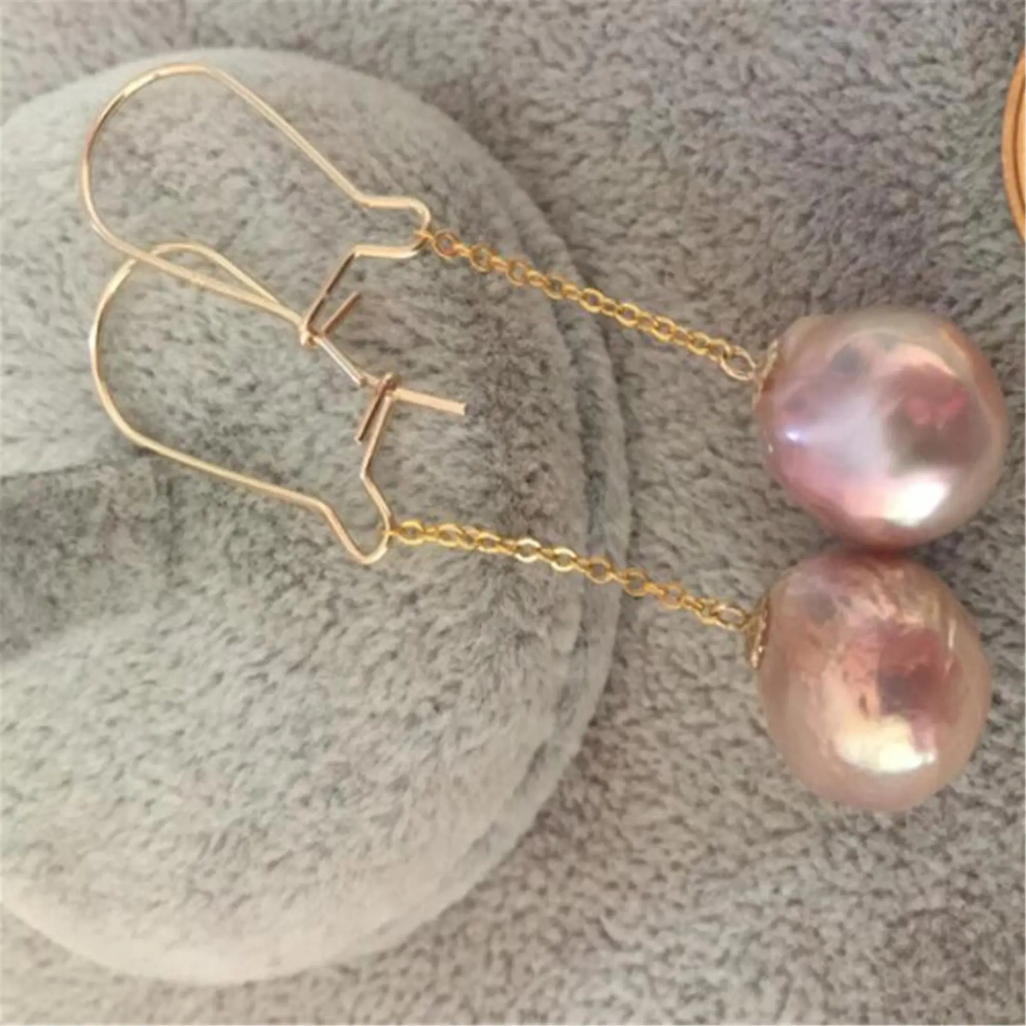 

1 пара, 12-13 мм, розовый цвет, фотоэлемент 18k, крючок для ушей, классический подвесной крючок Real Aurora, свадебный подарок, ювелирные изделия AAA, мод...