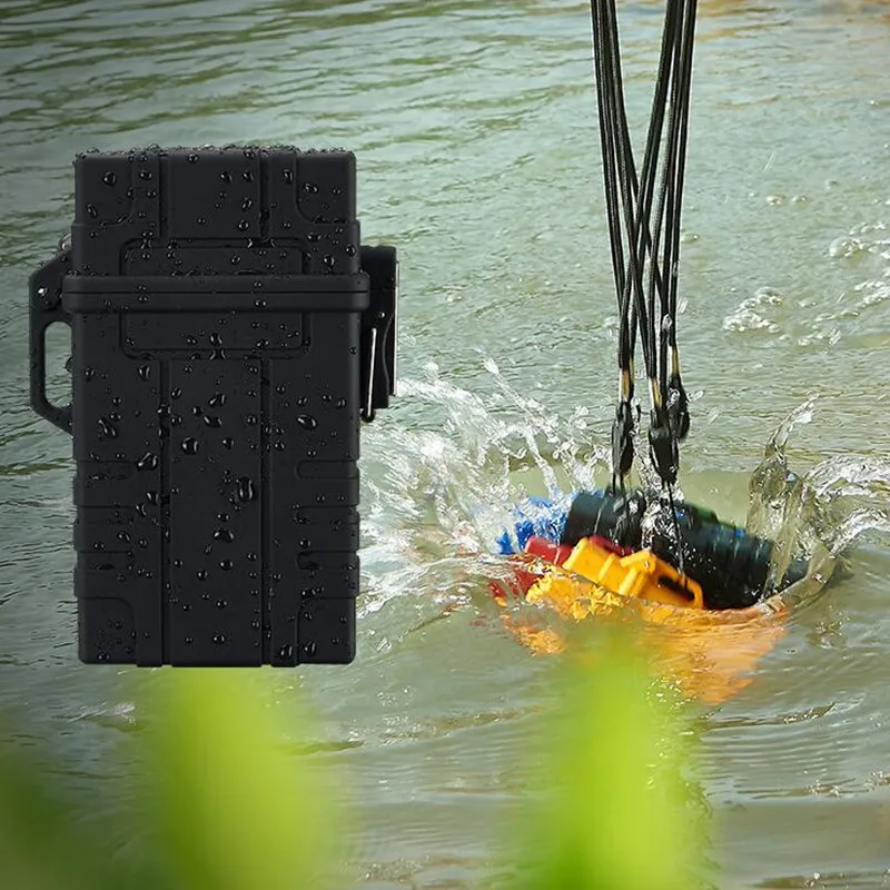 

Waterproof Cigarette Case Lighter For Outdoor Travel USB Charging Cigarette Lighter Windproof Electronic Lighter Field Fire Tool