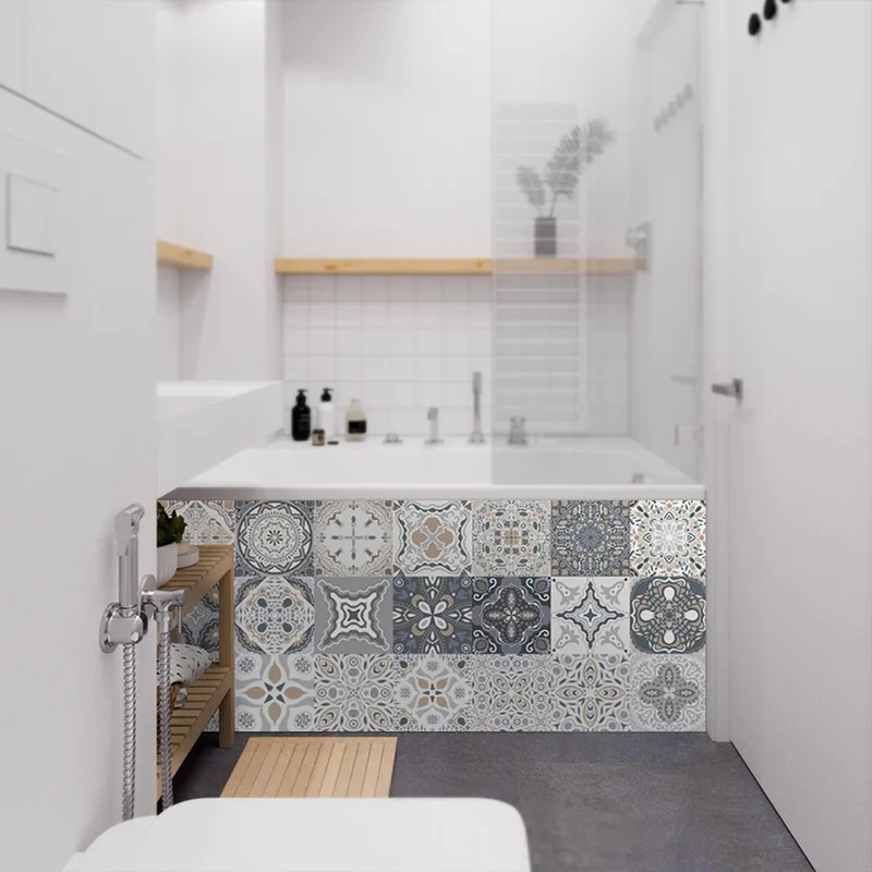 

24pcs/set Waterproof Wall Tiles Sticker For Home Decor Self-Adhesive Peel And Stick Backsplash Tile Decals For Kitchen Bathroom