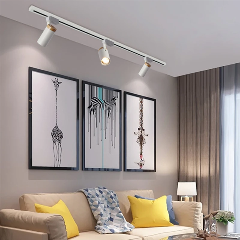 Скандинавские современные деревянные COB Светодиодный точечный потолочный