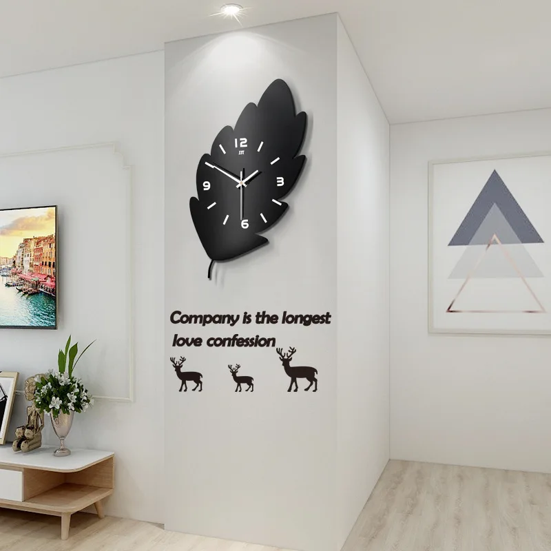 

Simple Wooden Clock And Watch European Style Creative Living Room Wall Clock Home Decoration Quiet Clock 1718904