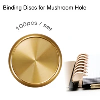 fromthenon color metal mushroom discs for loose leaf notebook scrapbook 100pcs set planner binding discs wholesale stationery