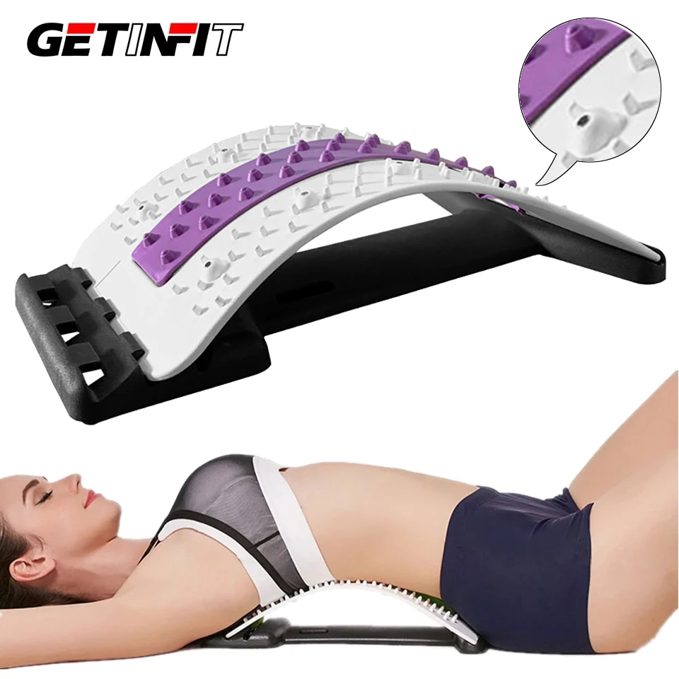 

Getinfit Stretch Equipment Back Massager Stretcher Massage Back Spinal Pain Relieve Fitness Lumbar Support