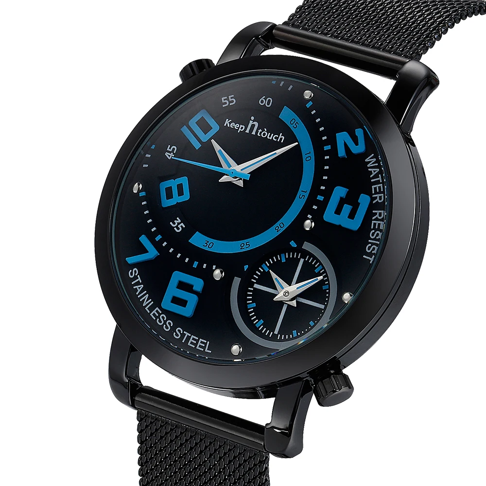 Кварцевые наручные часы с ремешком сеткой высококлассные мужские 2019 роскошные