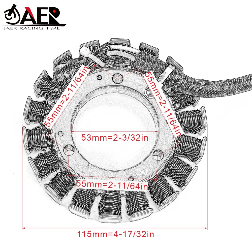 JAER ATV статор катушки для Arctic Cat 3430-058 TRV 500 2003-2008 TBX 400 FIS 4X4 ручная передача |