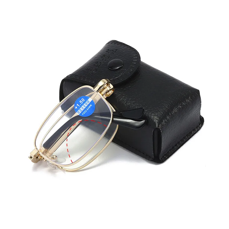 

Foldable blue light blocking Reading glasses Men Women Magnifier Prescription Folding Bifocal Eyeglasses +1.0+1.5+2.0 +3.0+3.5