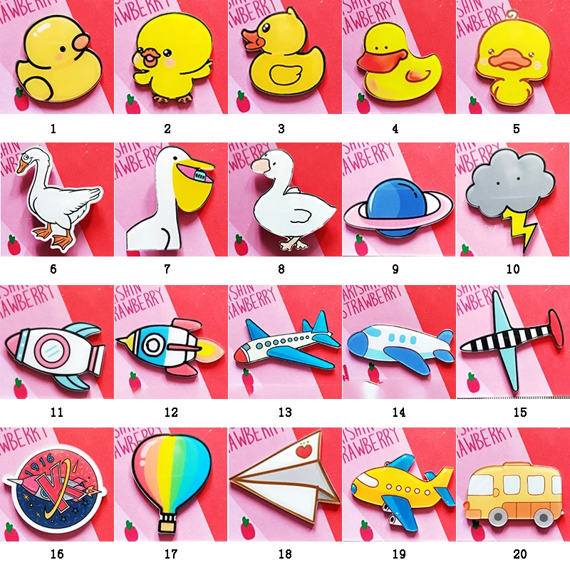 Рождество мультфильм утка самолет ракета акриловый кухонный декоративный