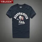 Hollistic брендовые 100% хлопковые мужские футболки YiRuiSen с круглым вырезом Мягкие Рубашки для лета Модная одежда повседневные высшее качество