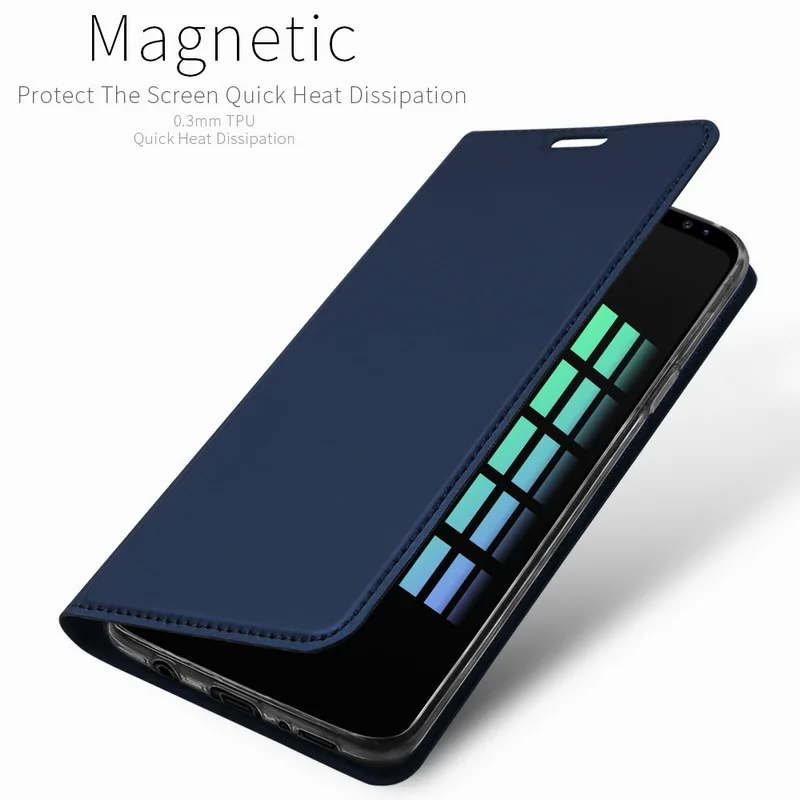 Магнитный кожаный чехол-книжка для samsung Galaxy S10 S9 S8 плюс S7 Edge Note 8 9 A7 A9 J4 J6 J8 A8 A6 A5 A3 J3 J5 J7