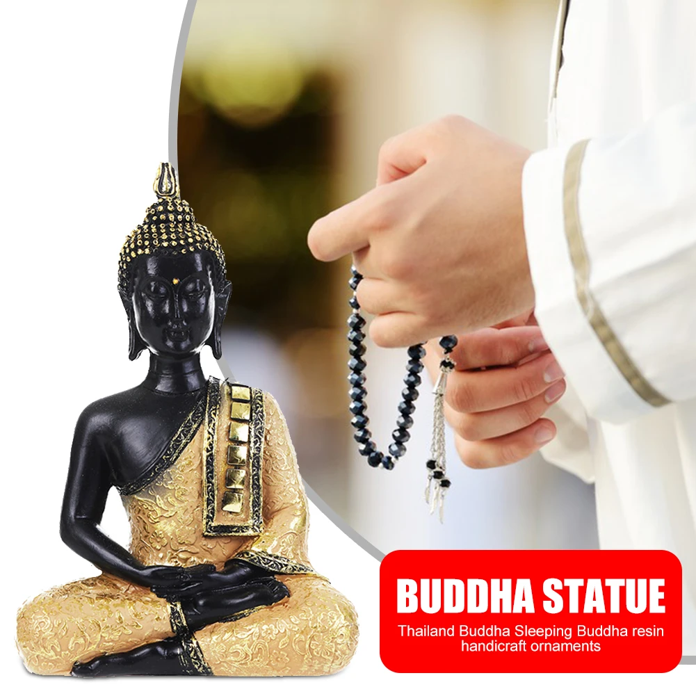 Статуя Будды Dhyana Mudra медитационная сидячая статуя из смолы настольное украшение
