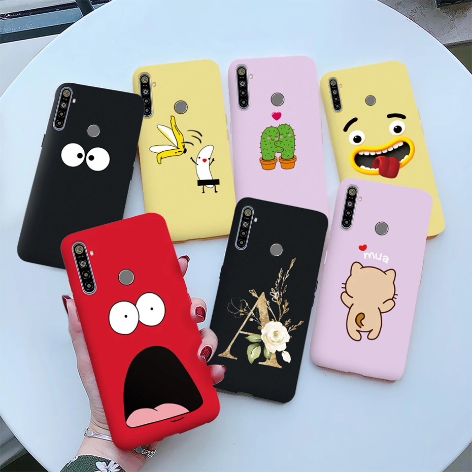 Чехол-накладка для Oppo Realme 5 Pro 5i 5s 6i Realme5 Realme6i милые Чехлы телефона мягкий матовый