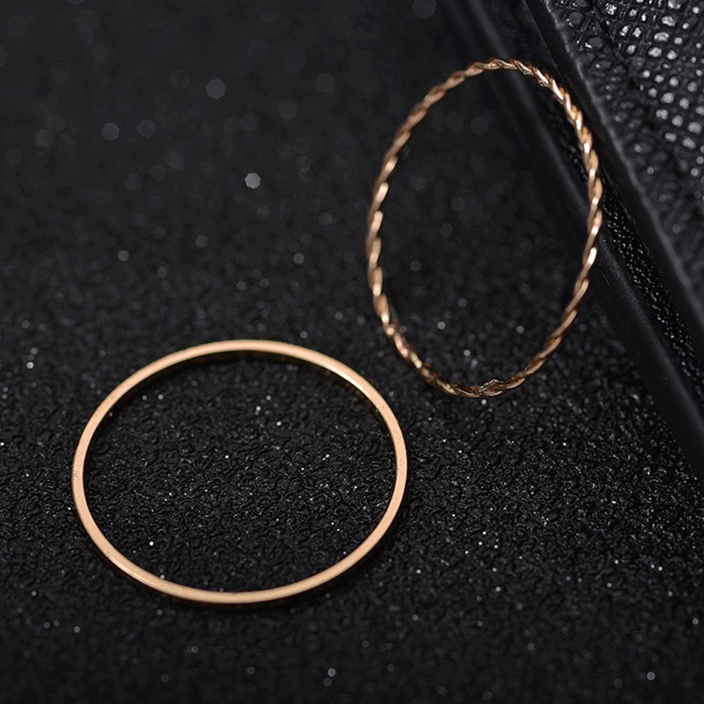 Набор минималистичных колец модные ювелирные изделия женская элегантная