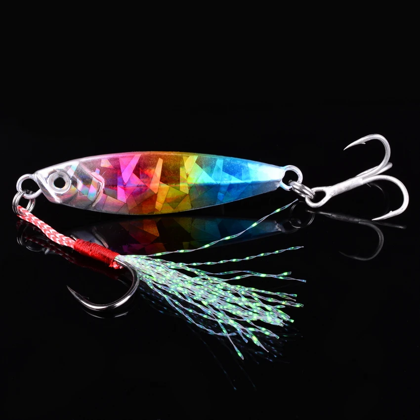 

7G 10G 15G 20G 30G 40G Metal Slow Fishing Jig Cast Spoon Artificial Bait Shore Casting Jigging Lead Metal Bass Lure Tackle