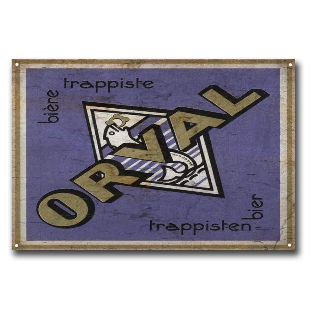 

Orval Belgian Lager Beer Retro Metal Tin Sign Vintage Plaque Wall Decor Art Shabby Chic Gift Bar Pub Clubman Cave Tin Poster