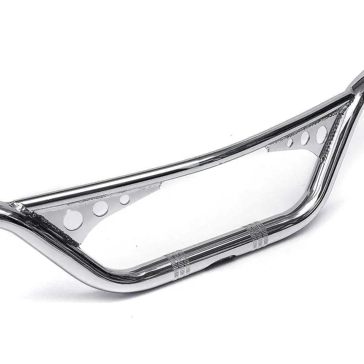 Motorcycle 1 Inch 25mm Handlebar Cafe Racer Handle Bar - Chrome Black for Harley XL883 1200 X48 Davidson Dyna Softail image 5