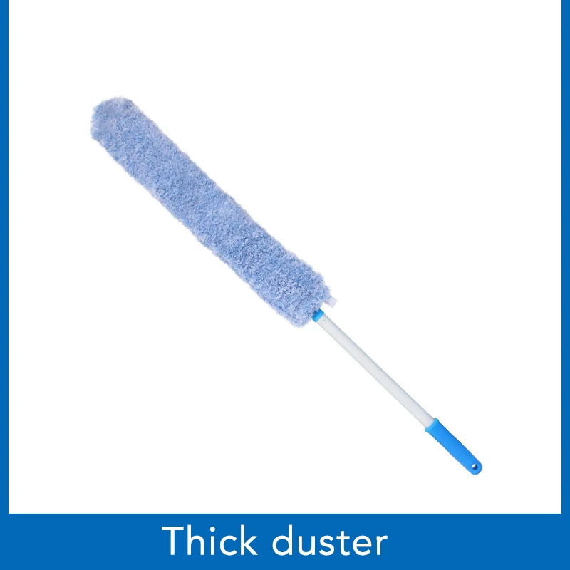 Thick duster Гибкая тряпка из микрофибры с алюминиевой ручкой для уборки автомобиля домашний офис кондиционер съемная и моющаяся тряпка - Цвет: Thick duster