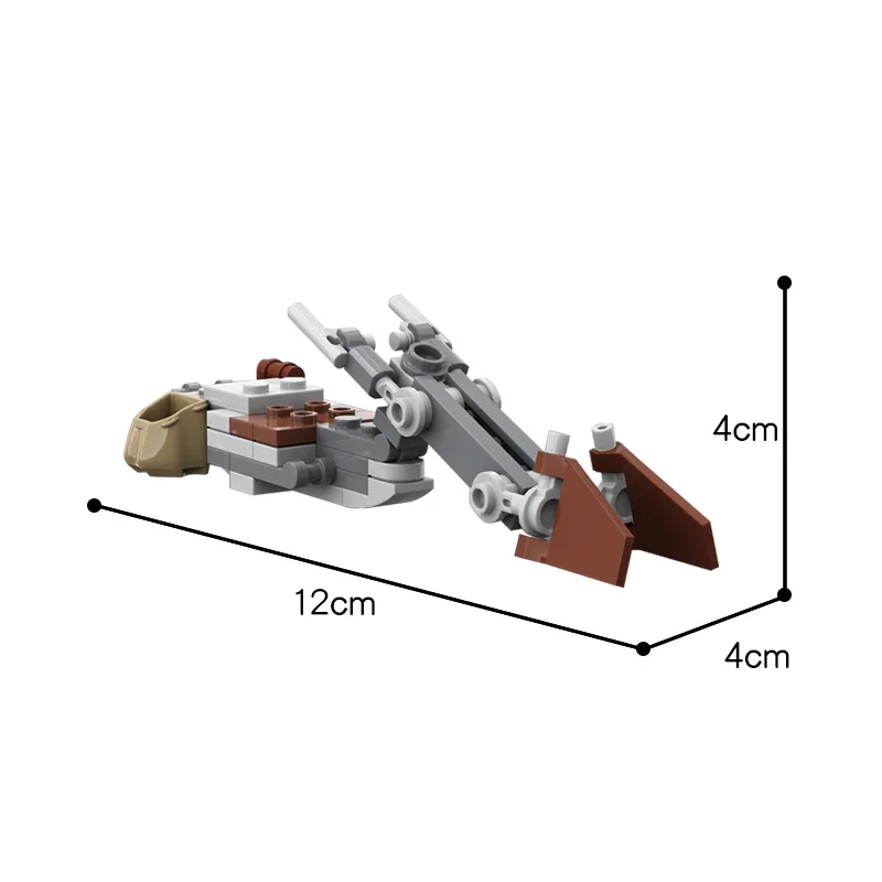 

MOC Star Toy Wars Speeder Bike Diy Building Blocks Bricks Model Creative Star Series Wars Gifts Model Toys For Children Kids