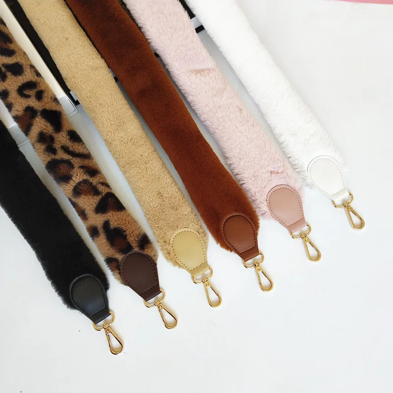 Женская сумка из искусственного кроличьего меха сменный ремешок на плечо для