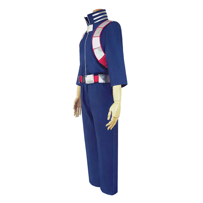 

Anime My Hero Academia Shouto Shoto Todoroki Cosplay Costume School Uniform Outfit Jumpsuit Wig Boots Full Set