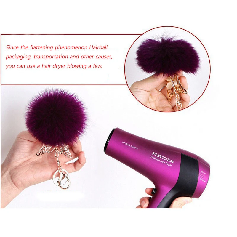 

White Bunny Handbag Cute Bag Intimation Pearl Fluffy Rabbit Fur Pom Pom Ball Keychain To Locate Keys Stylish Fashion 12 Colors