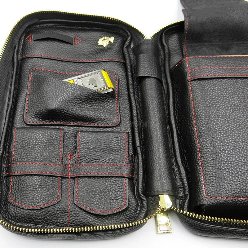 Cohiba Дорожный Чехол для сигар из кедрового дерева с 4 трубками хьюмидор черный