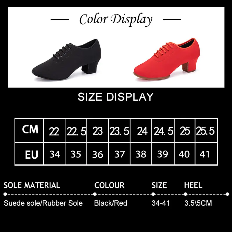 SWDZM Women Latin Dance Shoes Boys Men Modern Shoes Black Jazz Tango Dance Sneakers Ballroom Soft bottom Dancing Shoes Indoor
