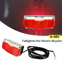 led mountain bike luggage rack light waterproof bicycle rear seat reflective taillight night ridding safety warning reflector