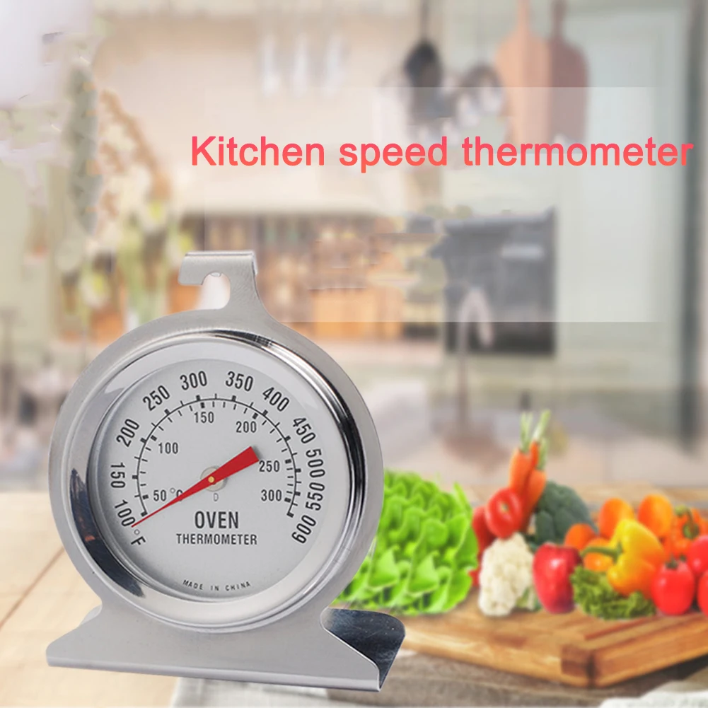 

Hot Stainless Steel Oven Cooker Thermometer Double scale Mini Thermometer Grill Temperature Gauge for Home Kitchen Food