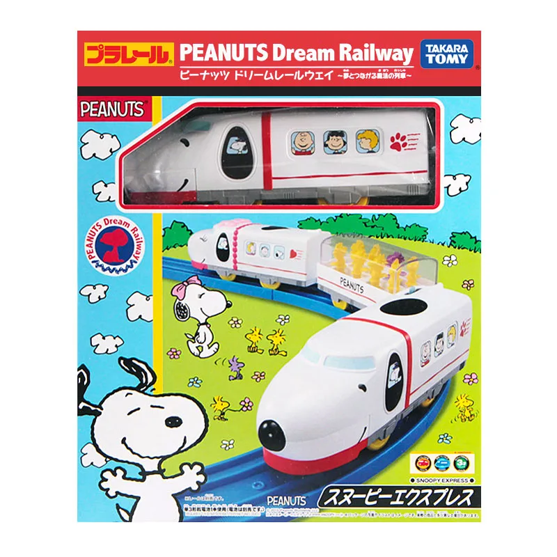 Peanuts Такара Tomy disney Dream железная дорога плараил моторизованный Модель игрушки поезд арахис в поисках Мемо Микки Дональд - Цвет: Peanuts