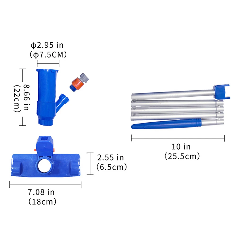 

Swimming Pool Vacuum Brush Suction Head Pond Fountain Vacuum Cleaner Cleaning Tool Hot Spring Fishpond Vacuum Brush Cleaner
