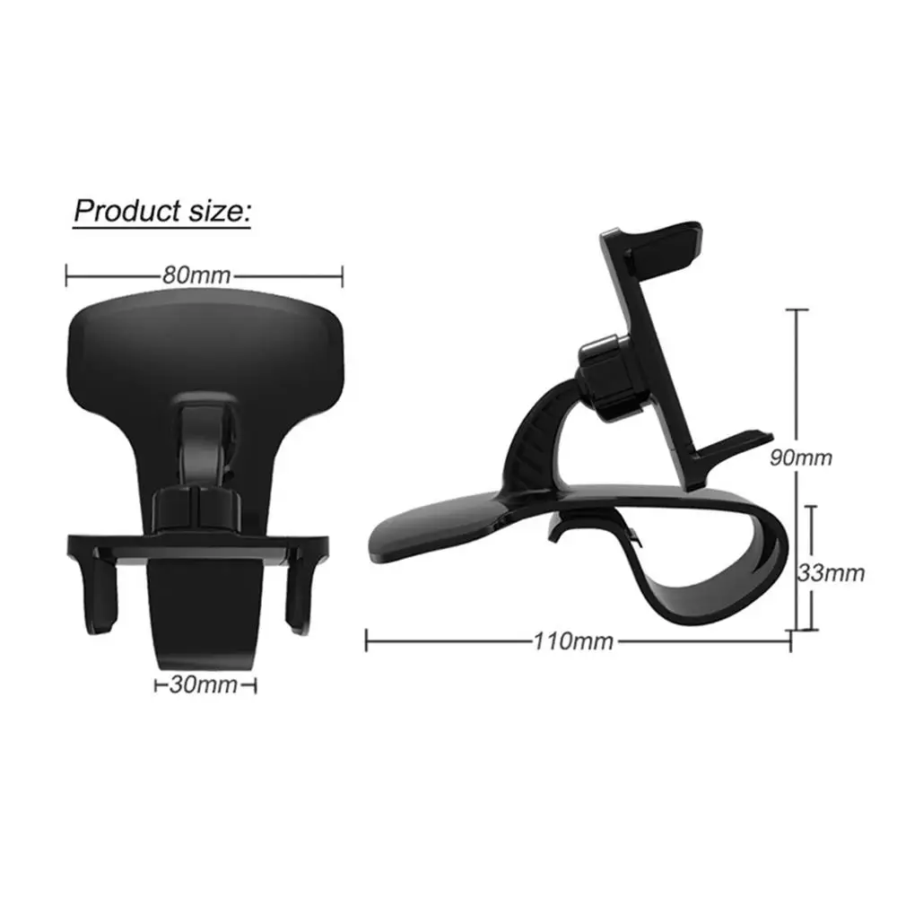 

Universal Car Phone Holder 360 Degree Rotatable Dashboard Mount Stand for iPhone XS X Samsung Xiaomi Cellphones Stand Bracket
