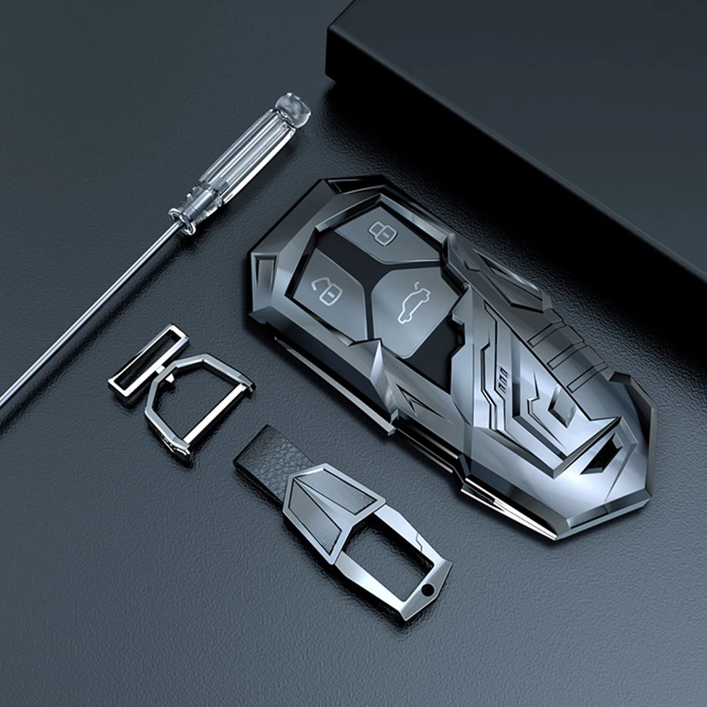 Чехол для автомобильного смарт ключа из цинкового сплава чехол брелока Audi A4 Q7 Q5 TT