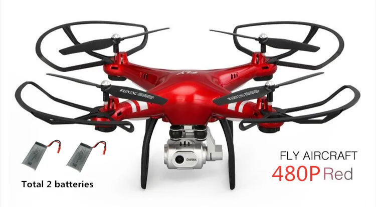 480P red 2battery XY4 новейший Радиоуправляемый Дрон Квадрокоптер с 1080P Wifi FPV камерой RC вертолет Профессиональный самолет с дистанционным управлением - Цвет: 480P red 2battery