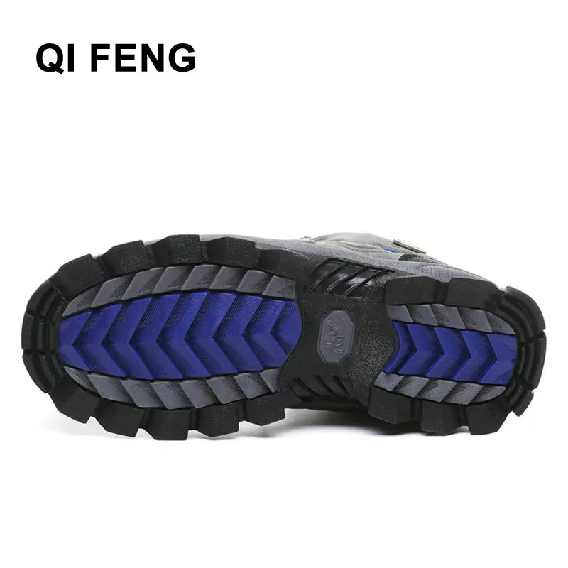 QIFENG походная обувь Сезон осень зима Зимние ботинки Уличная с мехом Обувь для