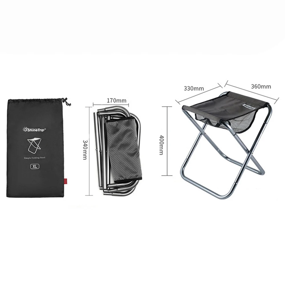 Портативный складной стул для рыбалки из алюминиевого сплава | Спорт и